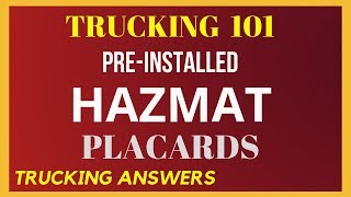 Hazmat Placard Quick Tip  Trucking Answers [upl. by Waynant60]