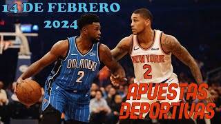 Apuestas deportivas para la NBA del 14 de febrero de 2024 [upl. by Airdnala]