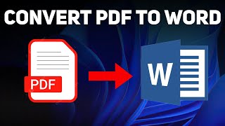 How to Convert PDF to Word  Change PDF File to Word for Free [upl. by Francine725]