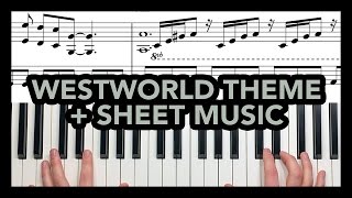 quotWestworld HBO Opening Themequot – Solo Piano  FREE SHEETS ♬ – Dan Collins and a Piano [upl. by Ahcsrop]