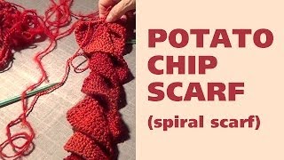 Potato Chip Scarf  Spiral Scarf [upl. by Grati935]