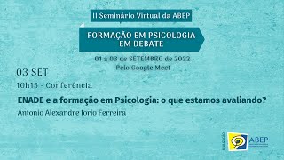 II Seminário Virtual da ABEP  CONFERÊNCIA [upl. by Esinek11]