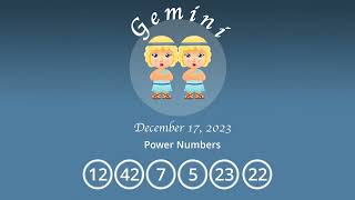 Gemini horoscope for December 17 2023 [upl. by Duhl]