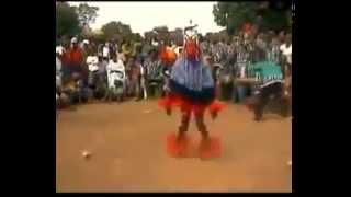 A dancing man on a stick  amazing african tribal dance  Zaouli Dance [upl. by Carrissa]