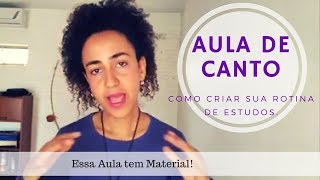 Rotina de estudos para cantores as [upl. by Katalin]