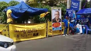 Les activistes des divers partis se mobilisent dans une ambiance de fête à Berthaud [upl. by Celka123]