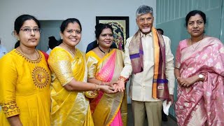 సీఎం చంద్రబాబు నాయుడుకు రాఖీ కట్టిన చెల్లెమ్మలు chandrababu rakshabandhan amaravati [upl. by Teddie617]