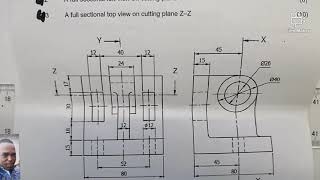 Sectional Engineering Drawing N2 [upl. by Acissey685]