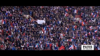 Paris Attacks French and British fans sing La Marseillaise together at Wembley Stadium [upl. by Franzen]