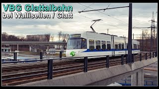 Roller coaster or tram line  Glattalbahn beim Glattzentrum Kanton Zürich Schweiz 2022 [upl. by Jerrilyn]