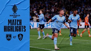 HIGHLIGHTS AUSTRALIA CUP FINAL 2023  Sydney FC v Brisbane Roar [upl. by Yatnuahs224]