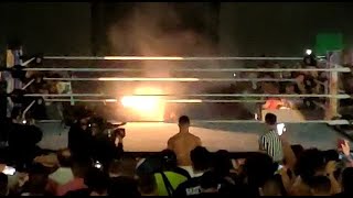 THE FIEND FIRST ENTRANCE EVER LIVE CROWD REACTION UPDATED [upl. by Iramaj]