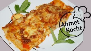 Rezept Lasagne  AhmetKocht  italienisch kochen  Folge 130 [upl. by Bora]