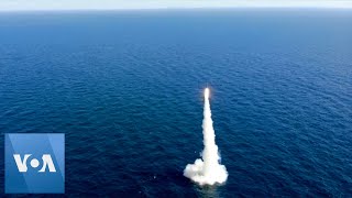 South Korea Test Launches Ballistic Missile From Submarine [upl. by Gabler862]