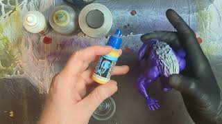 Airbrush Skin Step Two Mini Painitng [upl. by Diogenes]