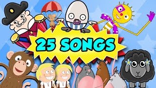 Songs For Toddlers  25 Toddler Songs and Nursery Rhymes [upl. by Lugar696]