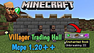 EASIEST  VILLAGER TRADING HALL Minecraft Bedrock 120 Tutorial  Gamerfronx [upl. by Pearla]