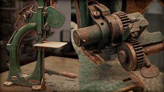 Antique Book Binding Tool  PERFECT Restoration [upl. by Brenn]