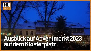 Cottbus  Ausblick auf Weihnachtsmarkt 2023 am Klosterplatz [upl. by Itoc]