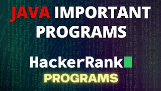 Java Language Proficiency Programs from Hackerrank java hackerrank stdin stdout [upl. by Sondra]