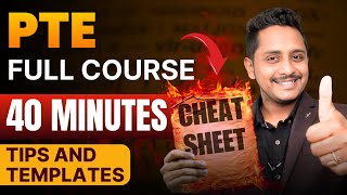 PTE Full Course in 40 Minutes  Tips and Templates Cheat Code  Skills PTE [upl. by Neveda]