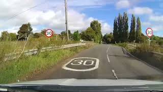 Stevenage Baldock country lanes route dash cam footage [upl. by Aral]