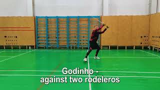 Montante  Godinho  against two rodeleros [upl. by Allerbag402]