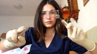 ASMR RUDE DENTIST Roleplay personal attention close focus on you latex sterile gloves [upl. by Nodal837]