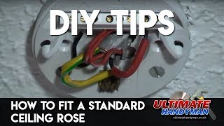 How to fit a ceiling light UK Ultimate Handyman DIY tips [upl. by Kravits]