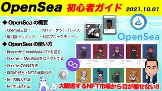 OpenSeaの使い方（始め方から売り方まで）NFTブームで遊び尽くそう！【オープンシー初心者ガイド】 [upl. by Haig]