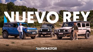 INEOS Grenadier vs Ford Bronco vs Jeep Wrangler  Comparativa 4x4 ¡a fondo  Diariomotor [upl. by Aliuqat908]