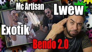 reaction Mc Artisan  Bendo 20 Ft Lwew amp Exotik [upl. by Eillor]