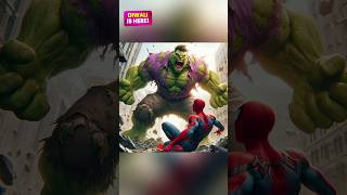 SpiderMan vs Hulk Can SpiderMan Survive the Battleshorts hulk [upl. by Essile]