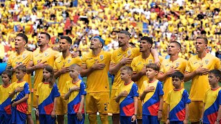 Romanian Fans Sing National Anthem with Pride  Best Anthem at EURO 2024 [upl. by Narrad]