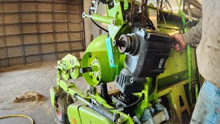 Replacing Claas Header Clutch [upl. by Adilem]