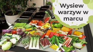 Jakie warzywa wysiewamy w marcu Co możemy wysiać na rozsady Wysiew warzyw [upl. by Julianne967]