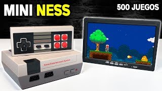 Consola NINTENDO NES MINI Clónica  CON 500 JUEGOS  Review Español [upl. by Yleek]