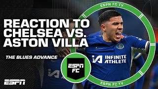 FULL REACTION Chelsea knocks Aston Villa OUT of the FA Cup 😱  ESPN FC [upl. by Ateekram]