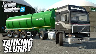 TANKING SLURRY  Court Farm  Farming Simulator 22  Ep34 [upl. by Ahsad]