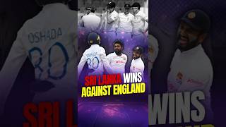 Yeh lanka wale kabse khatarnak ban gaye🥲  Srilanka vs England in test 😱 shorts cricket nissanka [upl. by Ahseia]