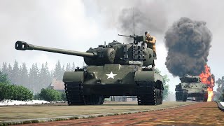 Squad 44  M26 PershingM4 Sherman Tank Battle  4K [upl. by Assirroc334]