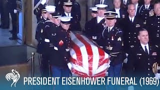 President Eisenhower State Funeral in Washington DC 1969  British Pathé [upl. by Cynde424]