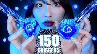 ASMR｜飽き性の人向け！10分で150種類の音😪【150＋Triggers】 [upl. by Aivyls]