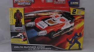 Delta Runner Zord amp Blue Ranger Review Power Rangers Super Megaforce [upl. by Asiar722]