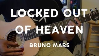 Locked out of heaven by Bruno Mars  guitar tutorial [upl. by Grosz]