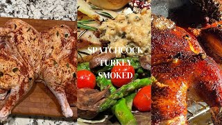 Spatchcock Turkey Smoked [upl. by Laehplar]