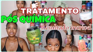 TRATAMENTO PÓS QUÍMICA PÓS CORTE DE CABELO TRATAMENTO PARA CABELOS FINOS RALOS E DANIFICADOS [upl. by Nylasej]