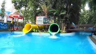 Green Twister Max Slide at Dam Sen Water Park [upl. by Strade]