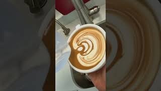 Pouring Oatsome oat milk with OXO cup for latte art [upl. by Retepnhoj126]