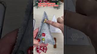 Pinitos miniatura Rústico con fieltro ideas diy tutorial decoration navidad christmas [upl. by Idnic]